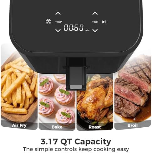 Compact Three Quart Digital Air Fryer — photo 3