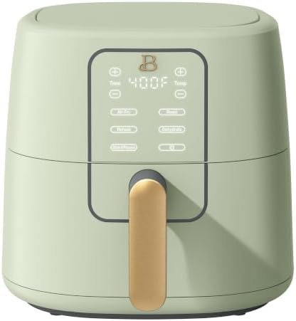 Sage green 6 quart touch activated fryer