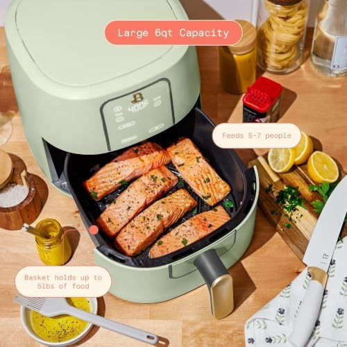 Sage green 6 quart touch activated fryer — photo 5