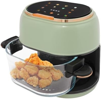 Large Glass Bowl Air Fryer 4L