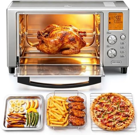 Rotisserie convection toaster oven combo