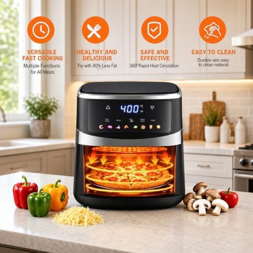 Digital Air Fryer with Rapid Heat Circulation — photo 3
