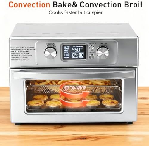 Stainless Steel Toaster Oven and Air Fryer Combo — photo 5