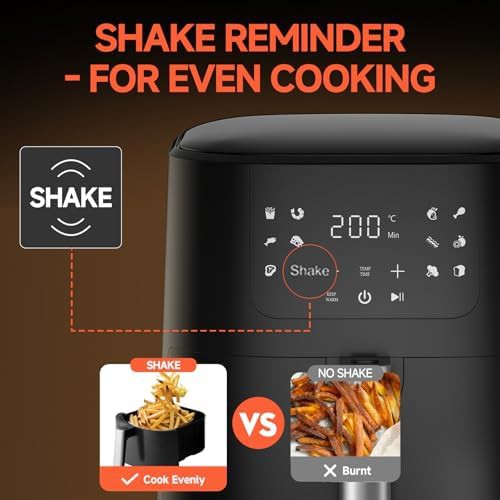 Black Square Basket Touchscreen Air Fryer — photo 5