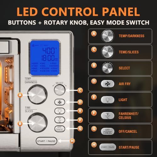 Manual Knob Toaster Oven Combo — photo 5