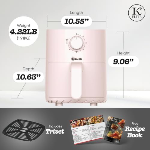 Pink 2.2 qt manual basket fryer — photo 4