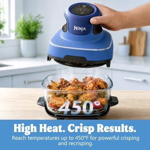 Glass air fryer with five piece knife set — photo 5