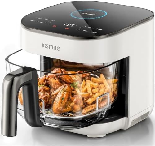 AeroLucen Glass Air Fryer High Heat 5QT