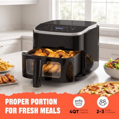 Four quart air fryer with viewing window — photo 3