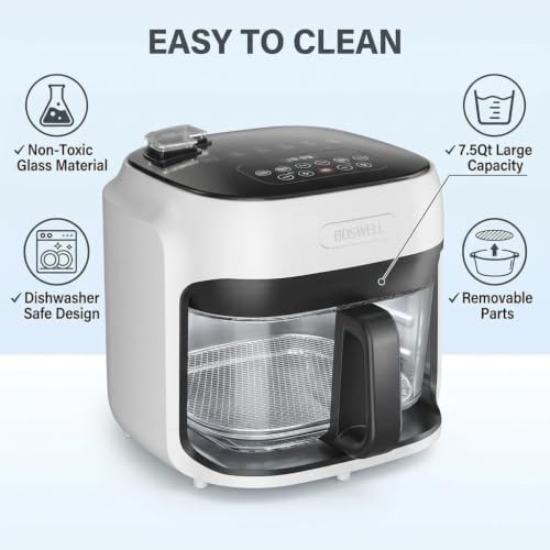 White glass bowl eight quart fryer — photo 4
