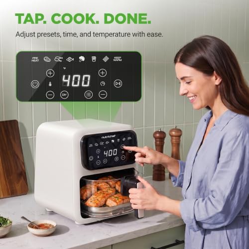 White glass bowl compact air fryer — photo 5