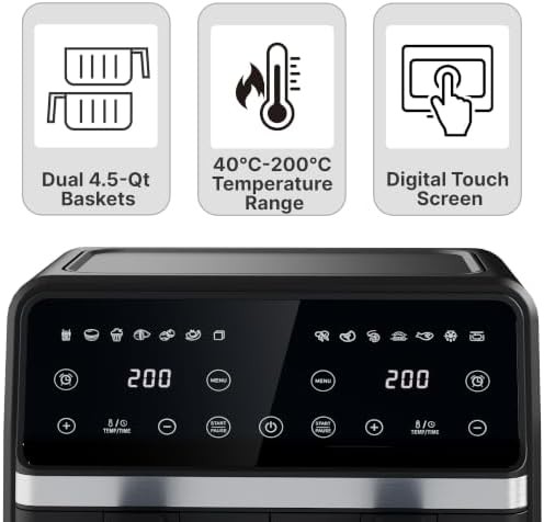 Dual Basket Air Fryer with Sync Finish — photo 4
