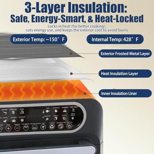 Stainless steel air fryer toaster oven — photo 3
