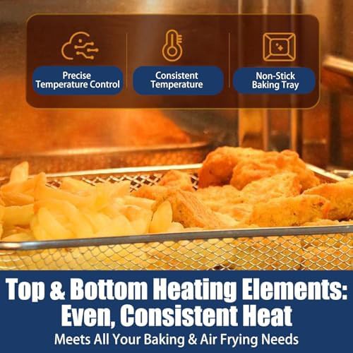 Stainless steel air fryer toaster oven — photo 5