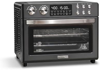 Black large convection toaster oven combo